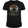 Dog Grand Paw Puppy Lover Vintage Retro T-Shirt