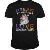 Dream Without Fear Love Without Limits Gay LGBT Pride Shirt