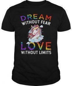 Dream Without Fear Love Without Limits Gay LGBT Pride Shirt