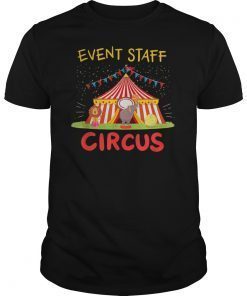 Event Staff T-Shirt Circus Tent Elephant and Lion TShirts