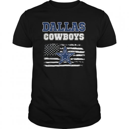 Father's day Gift Cowboy Flag football Dallas Fans Tee Shirts