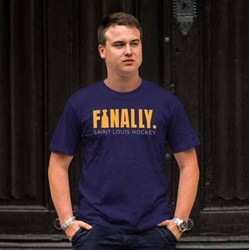 Finally Saint Louis Hockey ShirtS - St Louis Blues Hockey Stanley Cup Champions 2019 - Gloria Meet Stanley Shirt