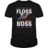 Floss Like A Boss Flossing Eagle Firework 4th Of July Shirt