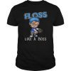 Floss Like a Boss Tee Shirt Baseball Pitcher 4th of July