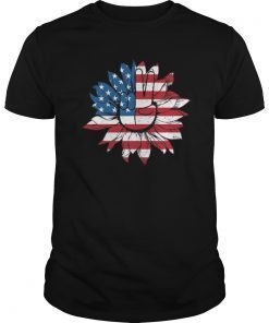 Flower Peace Sign Tshirt American Flag 4th of July T-Shirt American Flag Peace Sign Hand Tee