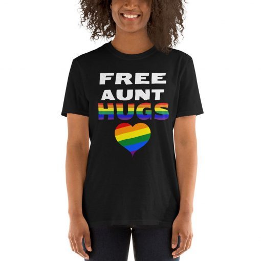 Free Aunt Hugs- Free Auntie Hugs- LGBT shirt-Aunt Gift-LGBT Tee- Gay T-shirt