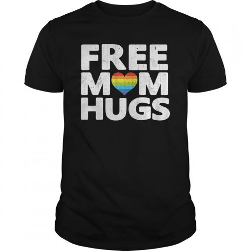 Free Mom Hugs, Free Mom Hugs Rainbow Gay Pride T-Shirt