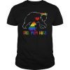Free Mom Hugs T-Shirt LGBT Mom Mama Bear Rainbow Shirts Gift