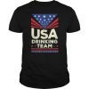 Funny 4th of July USA Drinking Team Vintage T-Shirt