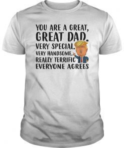Funny Donald Trump Fathers Day Gift You Are Great Dad Shirt