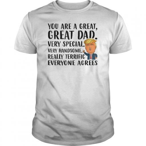 Funny Donald Trump Fathers day gift You are great dad shirt
