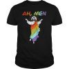 Funny Gay Pride Gift Ah Men Rainbow Jesus LGBT Awareness T-Shirt