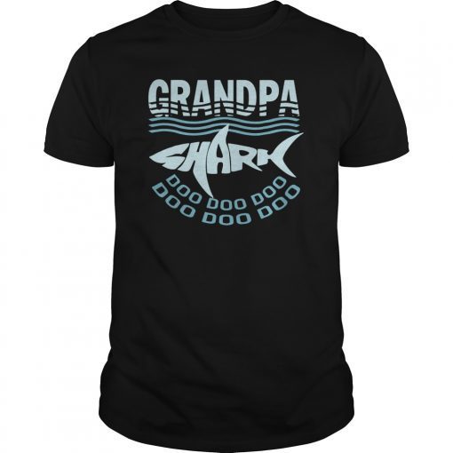 Funny Grandpa Shark Tshirt Best Gift For Grandpa