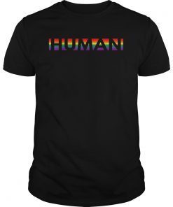 Gay LGBT Queer Pride Rainbow Flag Human Equality T-Shirt