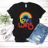 Gay Pride Gift, Love Wins T-Shirt, LGBTQ Rights, Rainbow Flag Gift, Homosexual, Lesbian & Bisexual Pride, Gift For Gay Men, Equality Gift