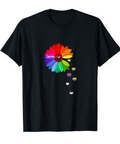 Gay Pride Love is Love LGBT Sunflower Hippie Shirt