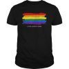 Gay Pride Rainbow Equality Love Wins Retro Stripe Tshirt T-Shirt