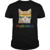 Gay Pride Shirts for Women Men LGBT Cat Gift Purride Shirt