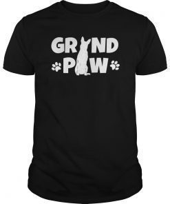 German Shepherd Grand Paw T Shirt Dog Grandpaw Grandpa Cute
