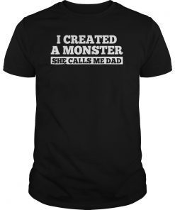 Gift For Dad From Daughter Shirt Funny Father Family T-Shirt