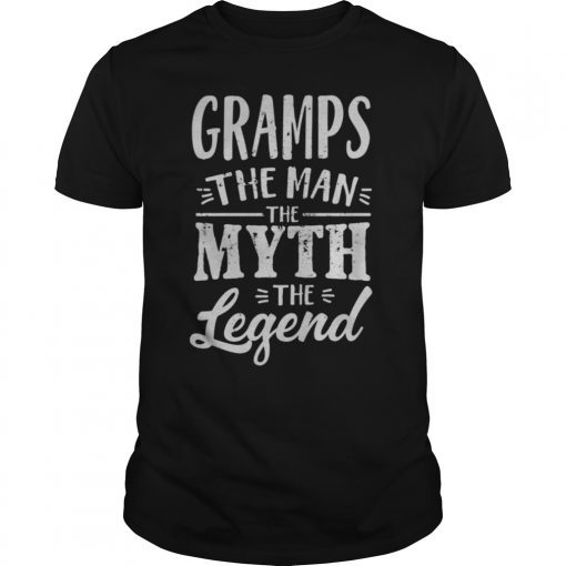 Gramps Shirt Gift Man Myth Legend Gift Definition, Birth Announcement, Baby Shower, Gifts for Dads