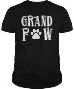Grand Paw Funny Dog Doggy Puppy Lover Grandpa Vintage Shirt