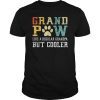 Grand Paw Like A Regular Grandpa But Cooler Dog Love Vintage Gift Tee Shirt