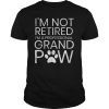 Grand Paw Shirt Retired Professional Grandpaw Funny Dog