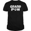 Grand Paw T-Shirt Dog Doggy Lover Grandpaw Grandpa Shirt Man