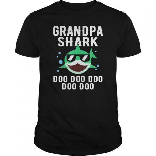 Grandpa Shark Doo Doo Doo Family Shirt Cute Funny Gifts