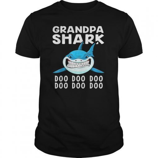 Grandpa Shark T-shirt Doo Doo Doo Shirt