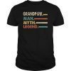 Grandpaw Man Myth Legend Gift For Mens Grandpa Retro Vintage Tee Shirt