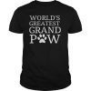 Grandpaw Shirt Worlds Greatest Grand Paw Funny Dogs Tee Shirt