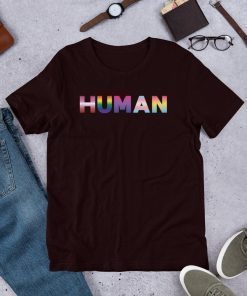 Human Rainbow Flag T-Shirt LGBTQ Gift Gay Pride Shirt LGBTQ Pride Gay Rainbow GIFT Equal Rights Shirt Support Gay Rights Shirt