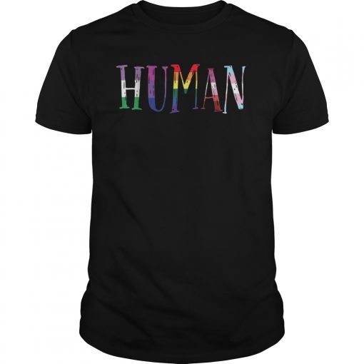 Human flag LGBT gay pride month transgender T-Shirt