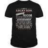 I Am A Lucky Son Tee Gift - Proud Son Raised a Freaking Mom T-Shirt