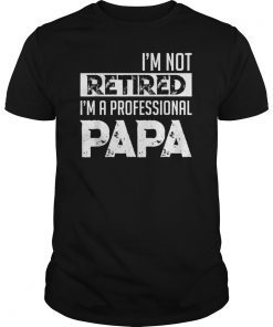 I'm Not Retired I'm Professional Papa Retirement Shirts Gift