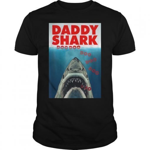 JAWS Inspired DADDY SHARK DOO DOO DOO T-Shirt