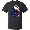 Jack Skellington American Flag 4th of July Unisex T-Shirt