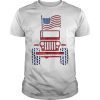 Jeeps 4th of July American T-shirt USA Pride Flag Funny Gift