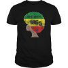 Juneteenth African American Flag Melanin Afro Artwork Women T-Shirt