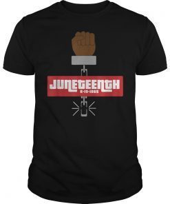 Juneteenth Breaking Chains Fist T-Shirts