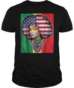 Juneteenth Dashiki American Flag T Shirt