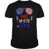 Kids Boys 4th Of July Red White And Cool Patriotic Stars Stripes T-Shirt