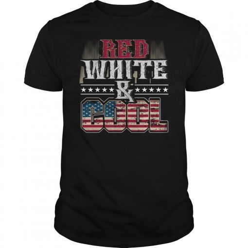 Kids Boys 4th Of July Red White And Cool Patriotic Stars Stripes Tee Shirt