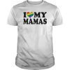 Kids Gay Moms Baby Pride Shirt I Love My Mamas LGBT Rainbow Flag