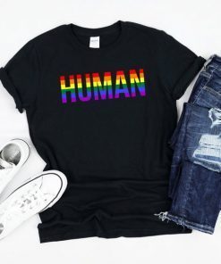 LGBT Gay Pride Flag Month 2019 Rainbow Flag Human Short-Sleeve Unisex T-Shirt
