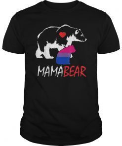 LGBT Mama Bear Shirts Mom Mother Gifts Bisexual Pride Shirt
