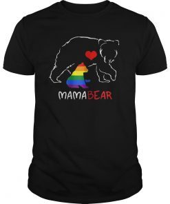 LGBT Mom Mama Bear Shirts Mothers Gift Rainbow Shirt