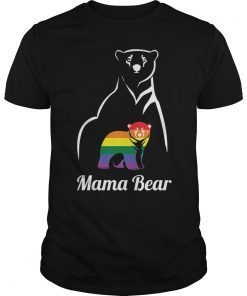 LGBT Papa Bear T-Shirt Gay Pride Equal Rights Rainbow Gift